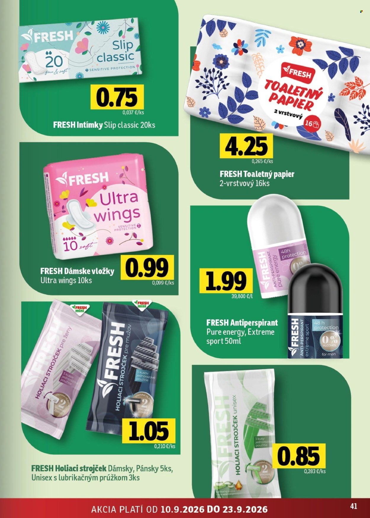 FRESH leták - Stredné a západné Slovensko