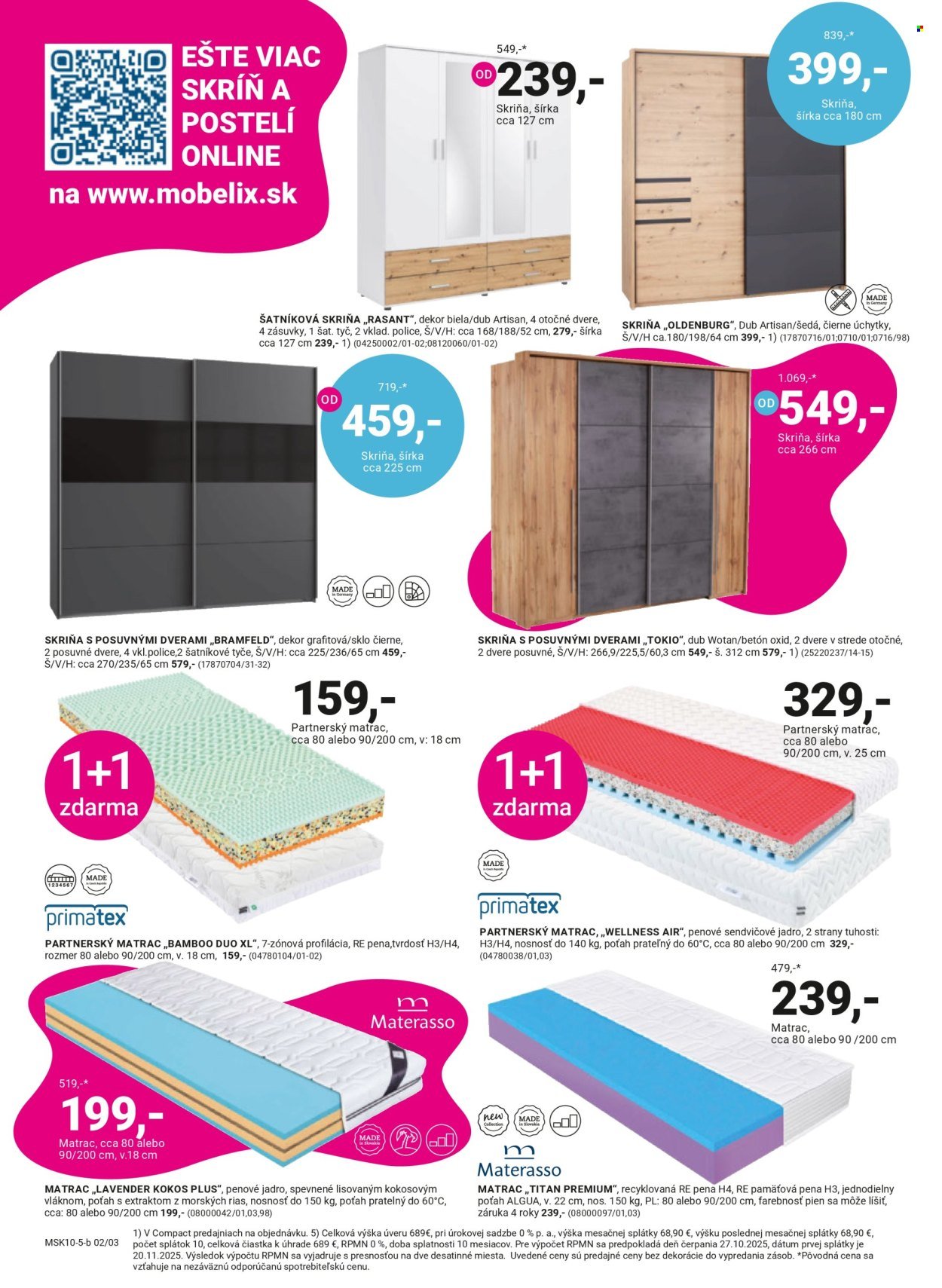 MÖBELIX leták - OKAMŽITÁ ZĽAVA VO VÝŠKE DPH - 23% (2025-10-27 - 2025-11-09) | 2