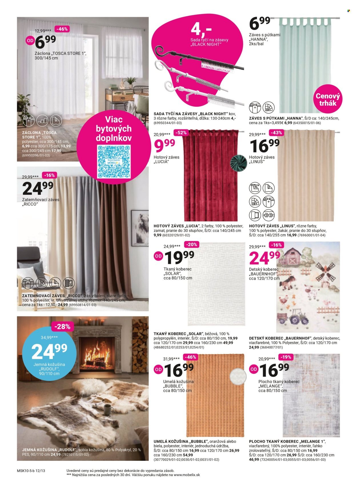 MÖBELIX leták - OKAMŽITÁ ZĽAVA VO VÝŠKE DPH - 23% (2025-10-27 - 2025-11-09) | 12