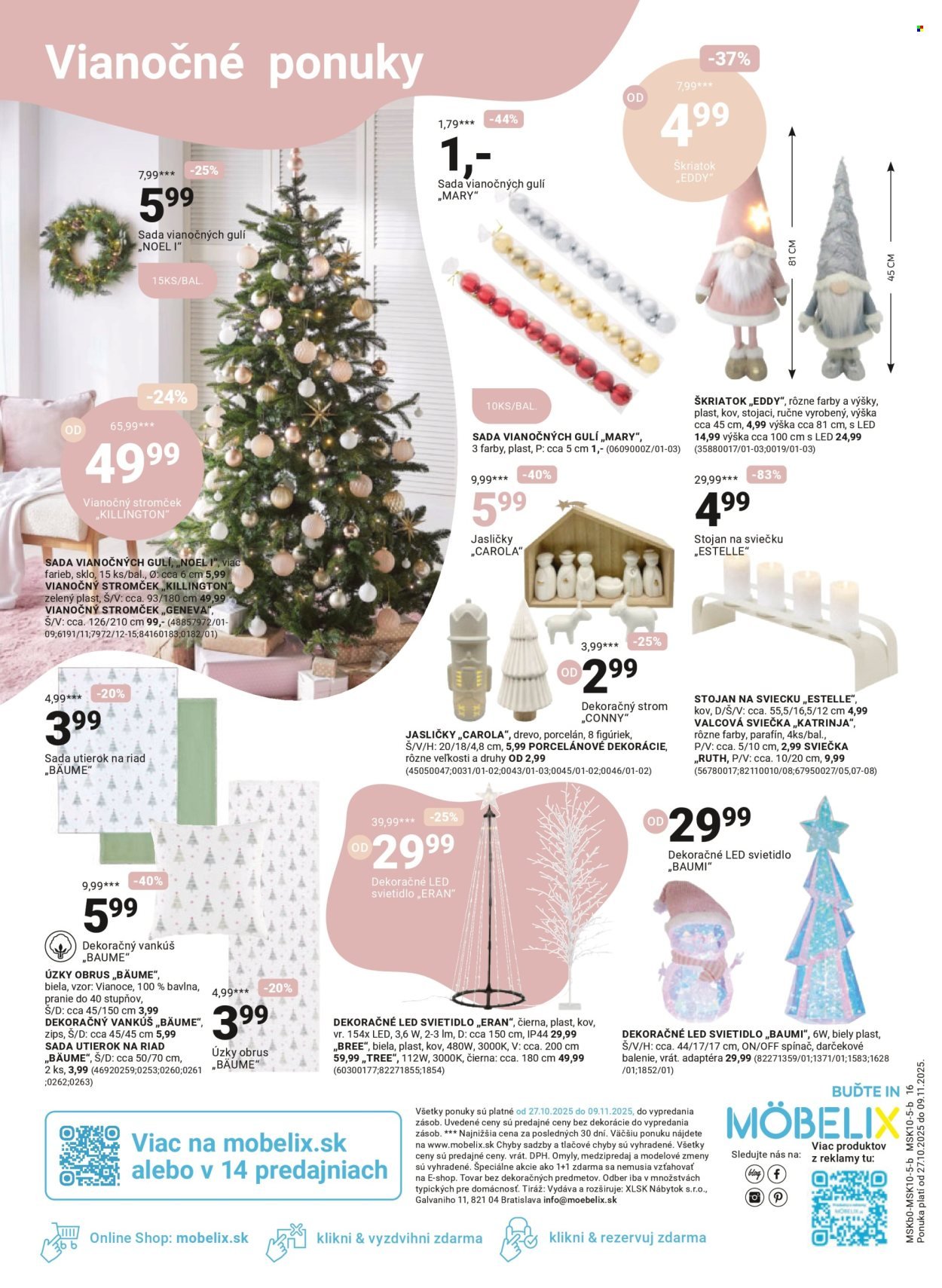 MÖBELIX leták - OKAMŽITÁ ZĽAVA VO VÝŠKE DPH - 23% (2025-10-27 - 2025-11-09) | 16