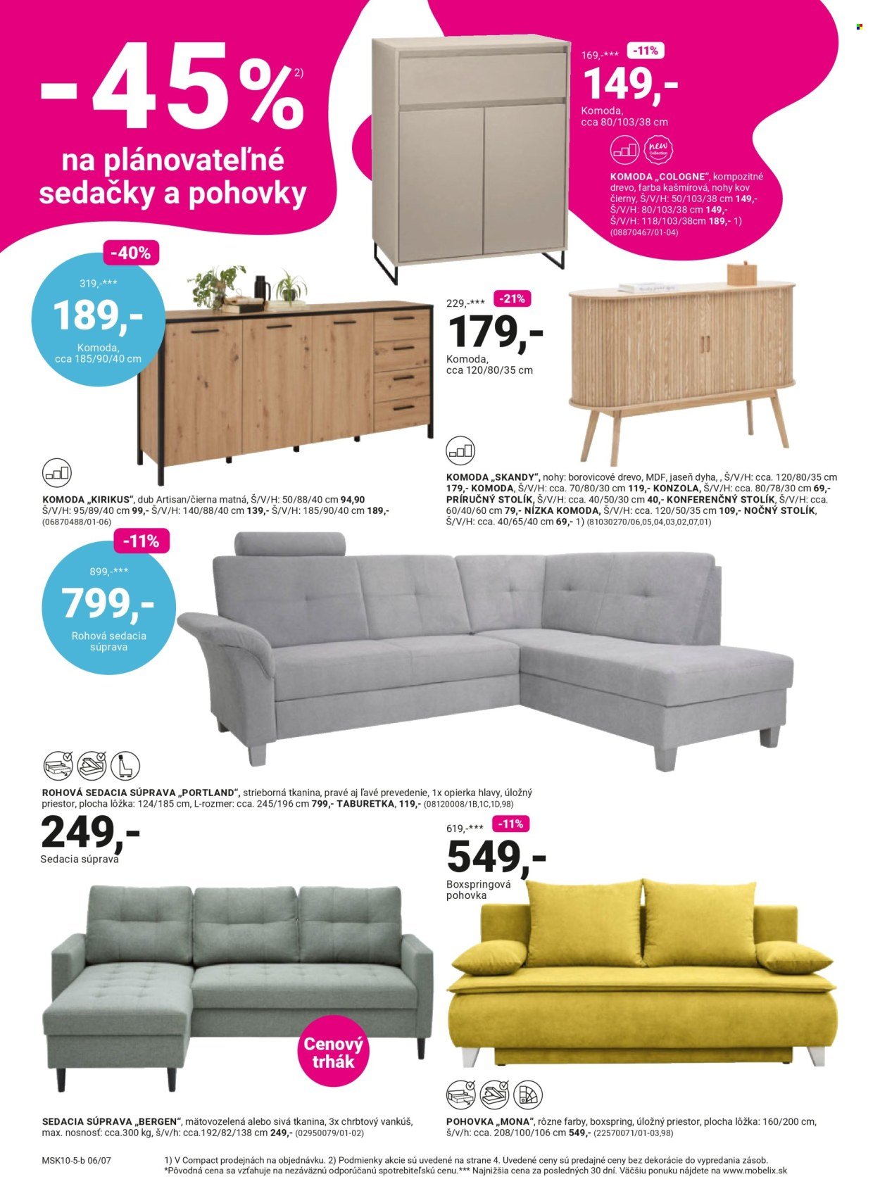 MÖBELIX leták - OKAMŽITÁ ZĽAVA VO VÝŠKE DPH - 23% (2025-10-27 - 2025-11-09) | 6