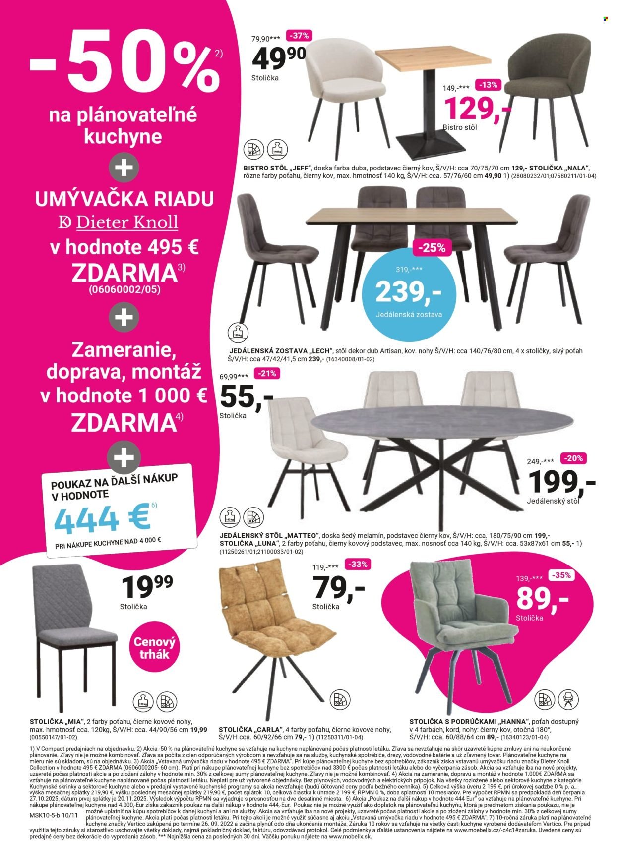 MÖBELIX leták - OKAMŽITÁ ZĽAVA VO VÝŠKE DPH - 23% (2025-10-27 - 2025-11-09) | 10