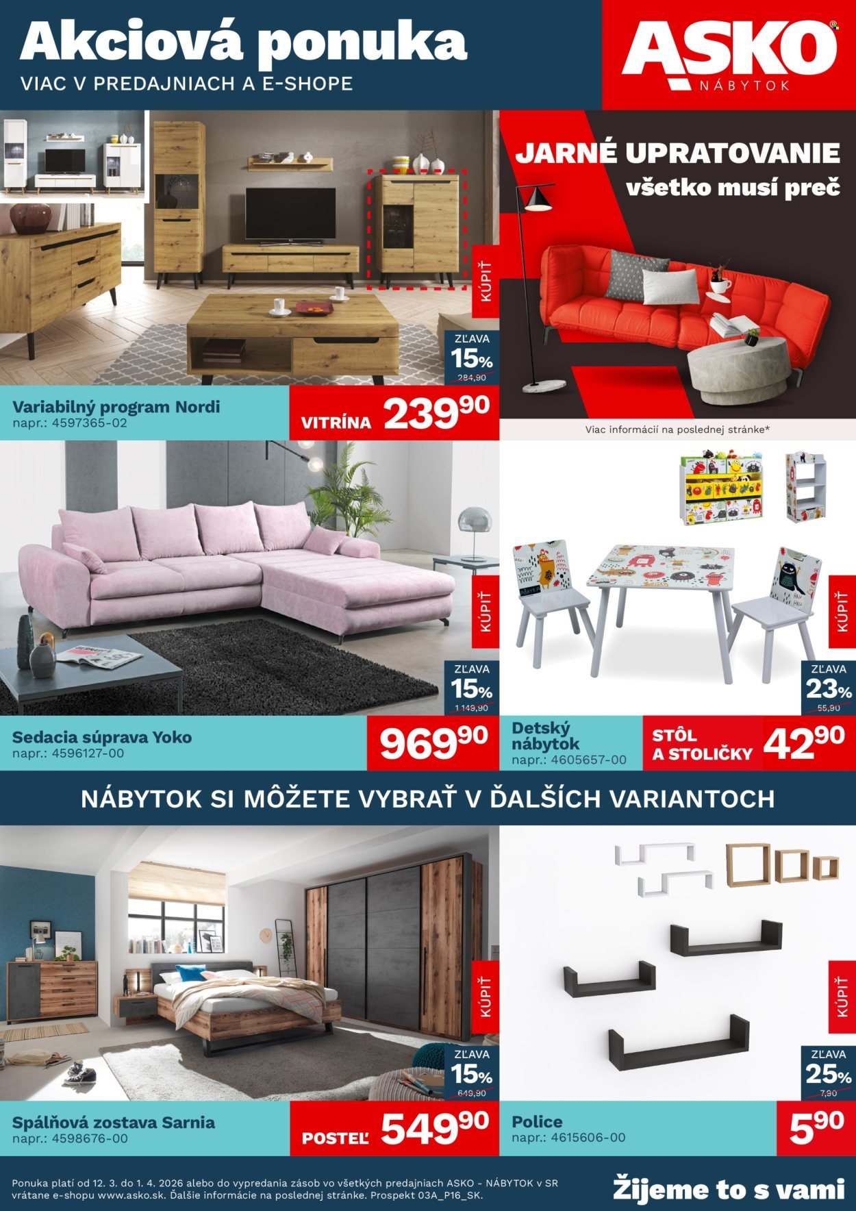 ASKO NÁBYTOK leták - Akčná ponuka (2026-03-12 - 2026-04-01) | 1