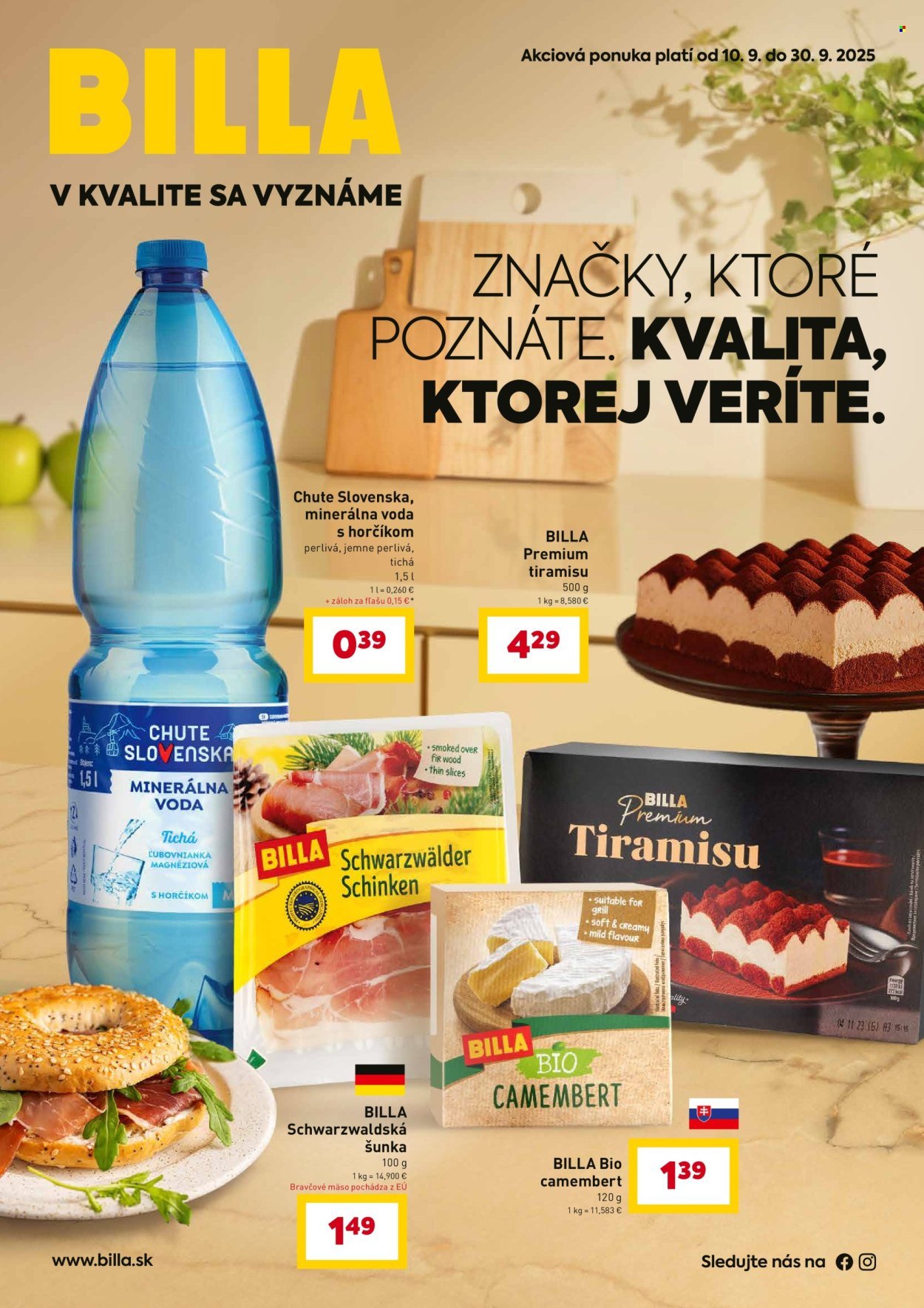 BILLA leták - Brands katalóg (2025-09-10 - 2025-09-30) | 1