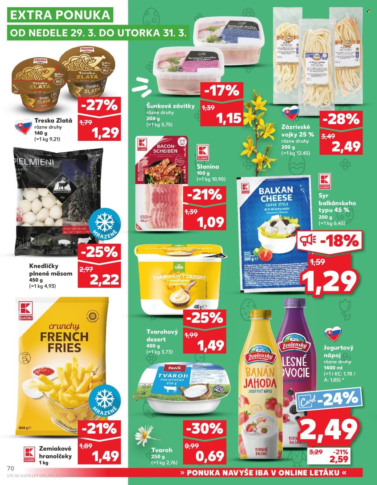 KAUFLAND leták - Od štvrtka 26.3.2026 (2026-03-26 - 2026-03-31) | 70