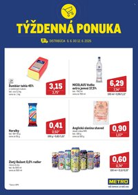 METRO leták - Týždenná ponuka