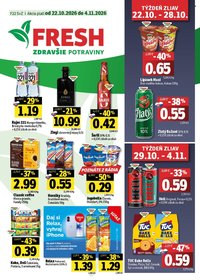 FRESH leták - Od štvrtka 22.10.2026
