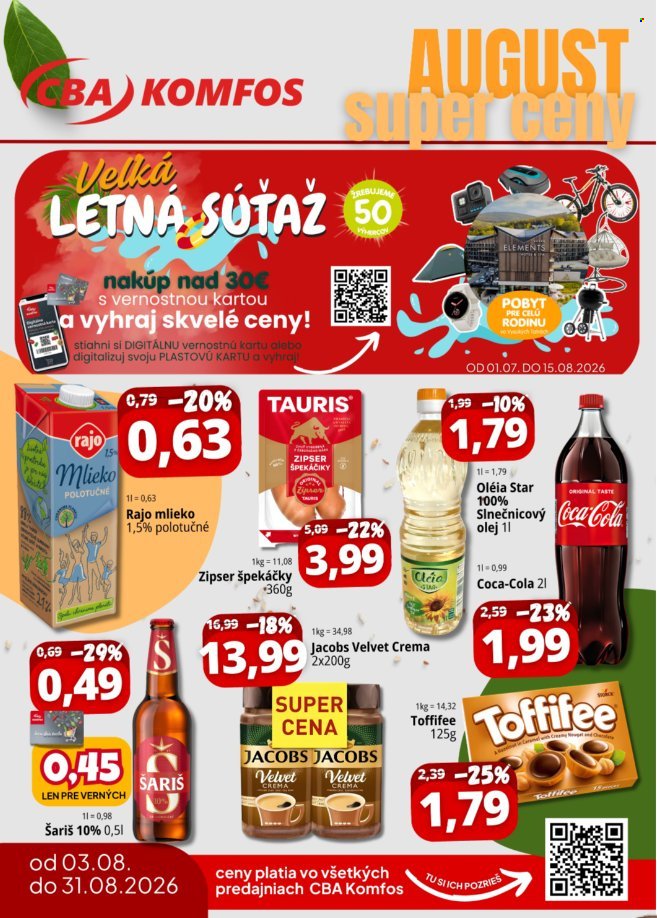 CBA KOMFOS leták - Super ceny - Výhodne každý deň!