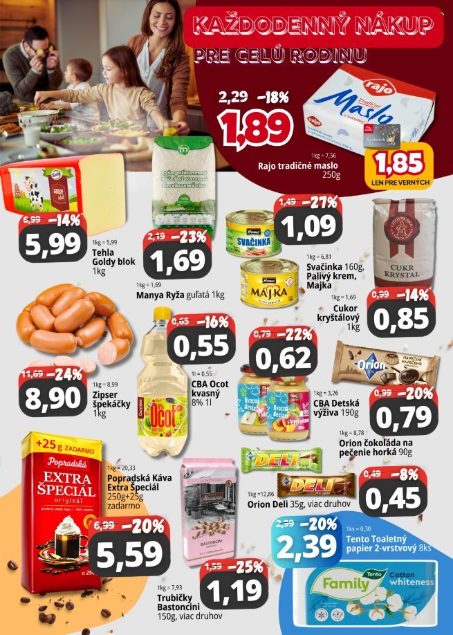 CBA KOMFOS leták - Super ceny - Výhodne každý deň!