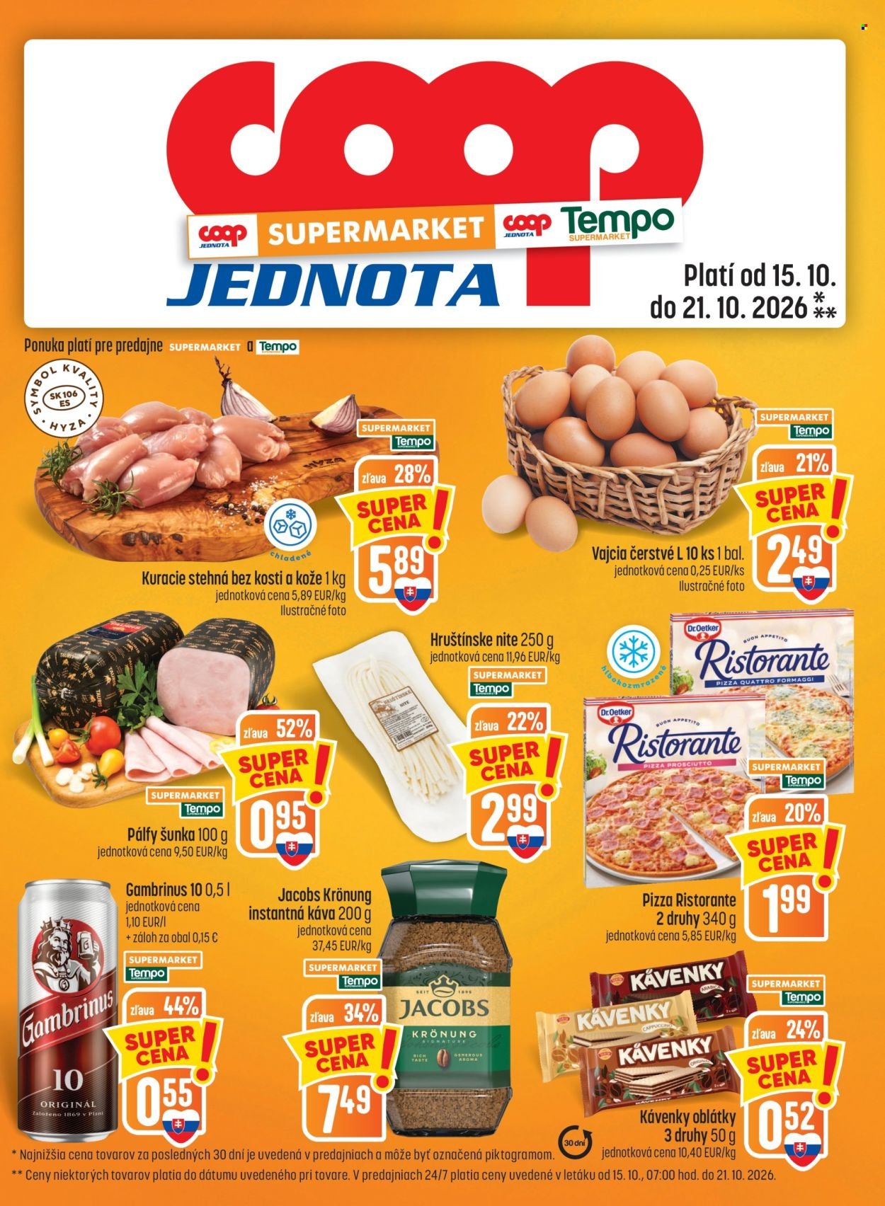COOP JEDNOTA leták - Od štvrtka 15.10.2026