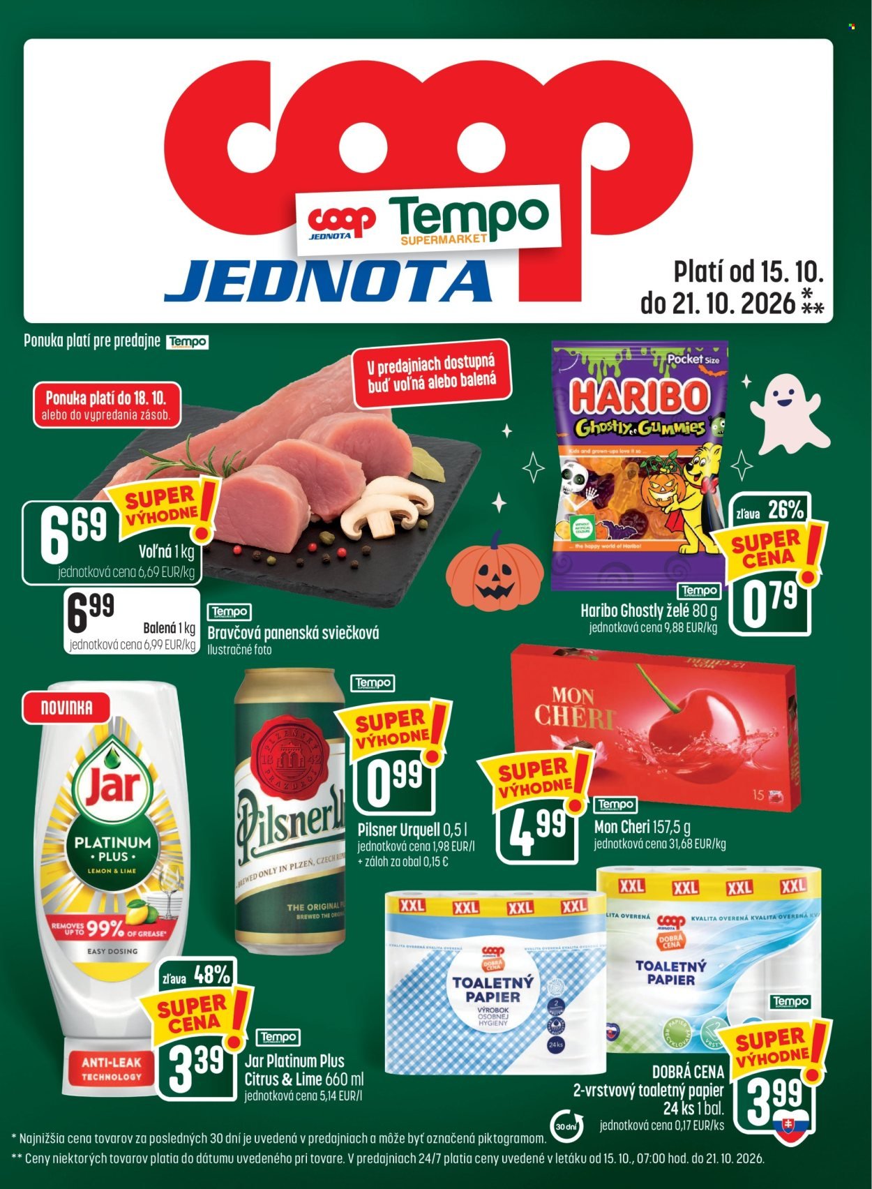 COOP JEDNOTA leták - Od štvrtka 15.10.2026