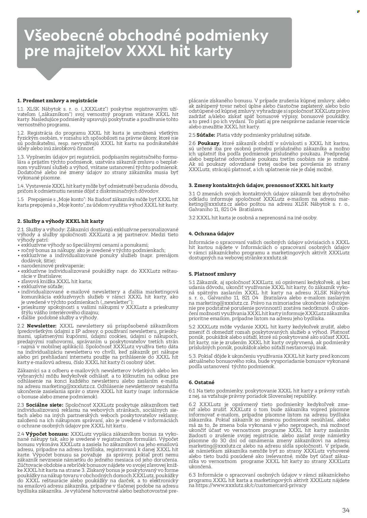 XXXLUTZ leták - Byť verným zákazníkom sa naozaj oplatí (2025-08-01 - 2026-01-31) | 34