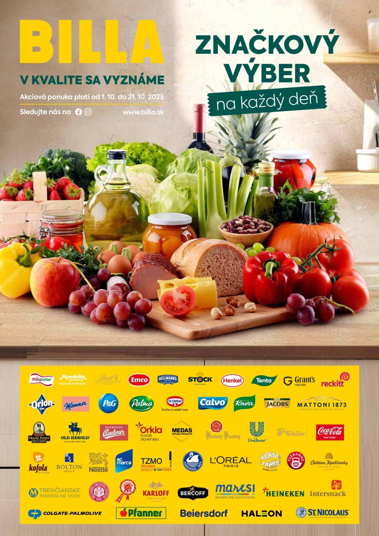 BILLA leták - Značkový výber (2025-10-01 - 2025-10-21) | 1