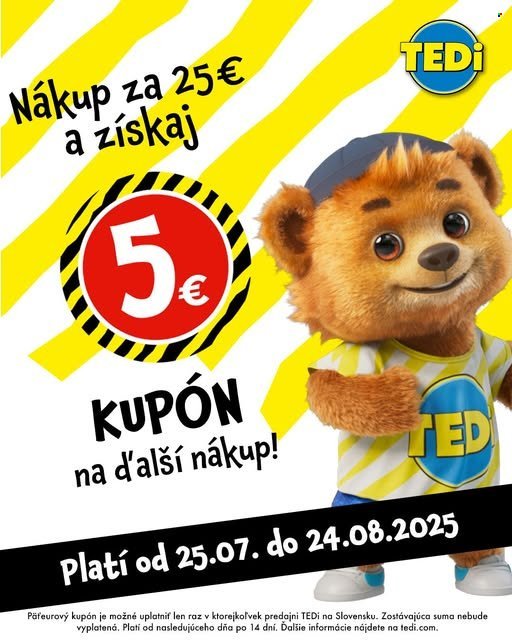TEDI leták - Od piatka 25.7.2025 (2025-07-25 - 2025-08-24) | 1
