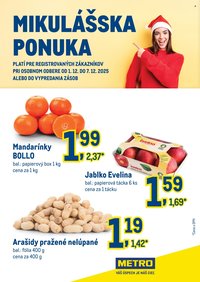 METRO leták - Mikulášska ponuka (2025-12-01 - 2025-12-07)
