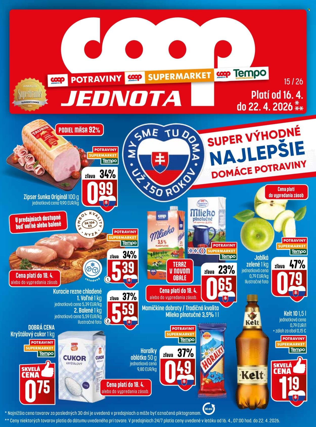 COOP JEDNOTA leták - Od štvrtka 16.4.2026 (2026-04-16 - 2026-04-22) | 1