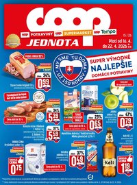 COOP JEDNOTA leták - Od štvrtka 16.4.2026 (2026-04-16 - 2026-04-22)