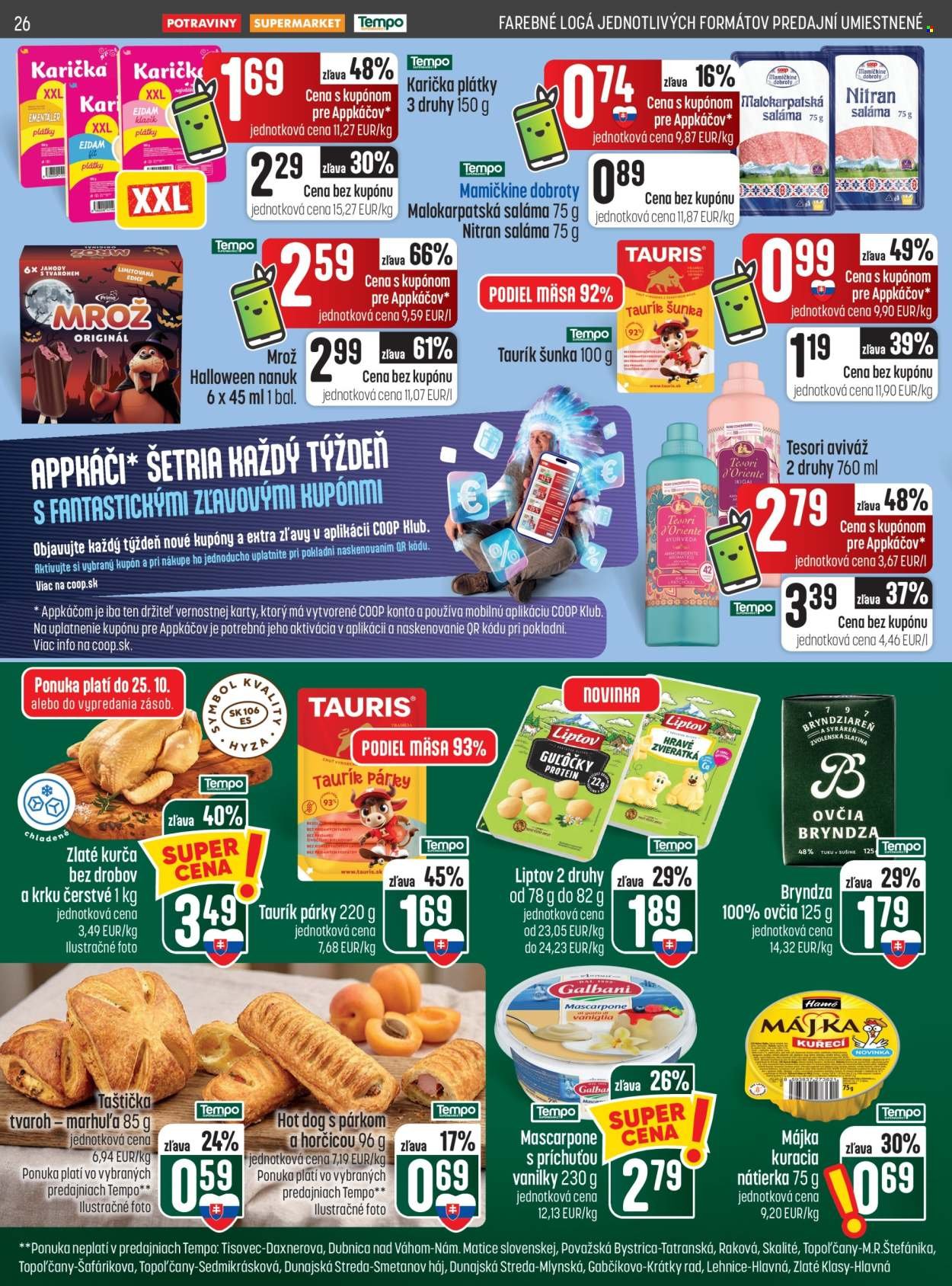 COOP JEDNOTA leták - Od štvrtka 22.10.2026