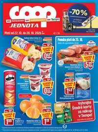 COOP JEDNOTA leták - Od štvrtka 22.10.2026