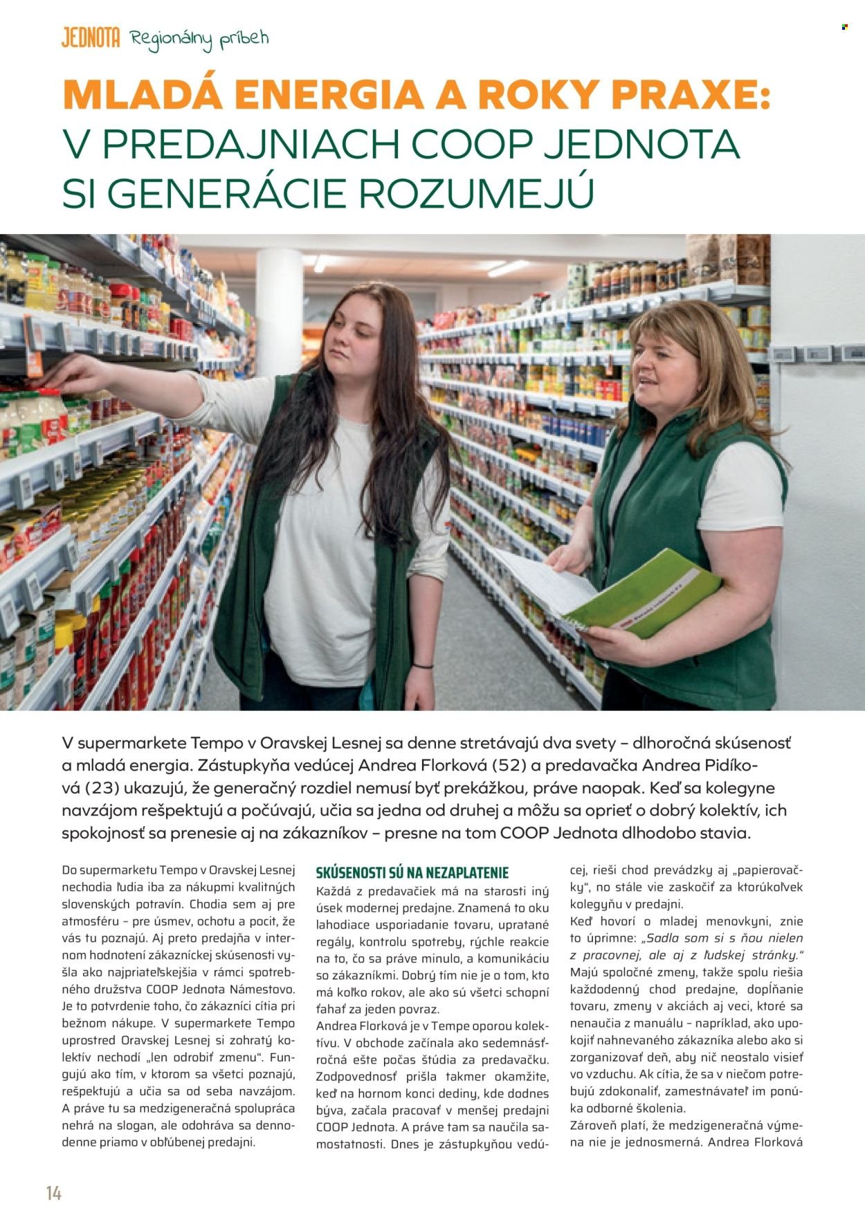 COOP JEDNOTA leták - Od nedele 1.3.2026 (2026-03-01 - 2026-03-31) | 14