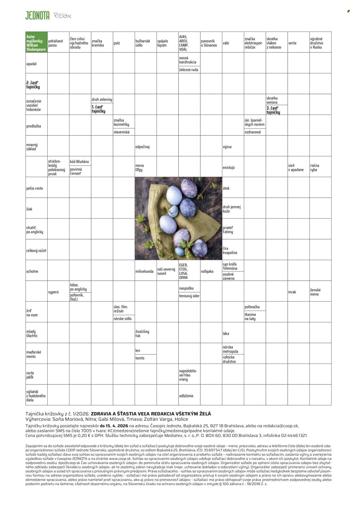 COOP JEDNOTA leták - Od nedele 1.3.2026 (2026-03-01 - 2026-03-31) | 30