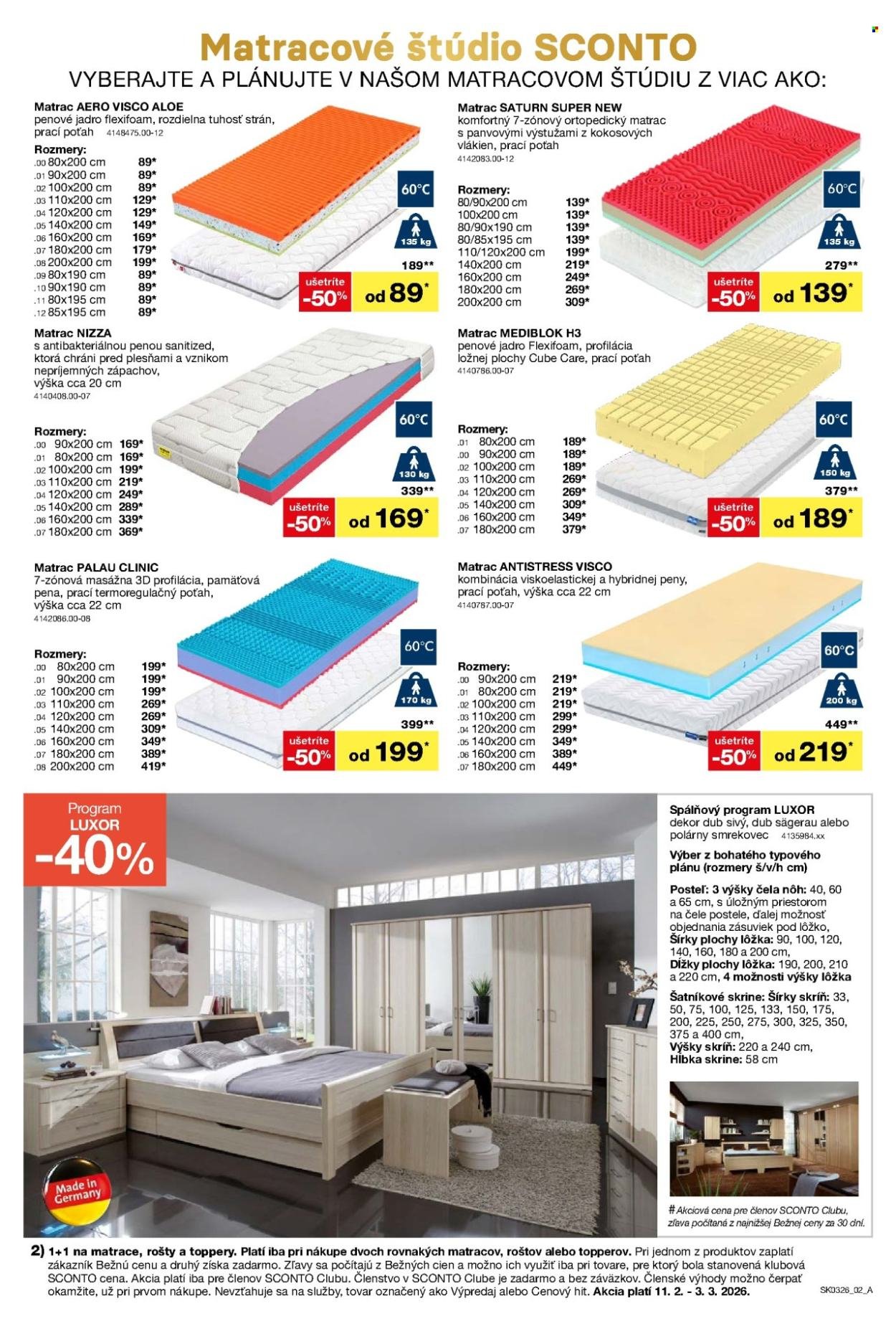 SCONTO NÁBYTOK leták - Od stredy 11.2.2026 (2026-02-11 - 2026-03-03) | 2