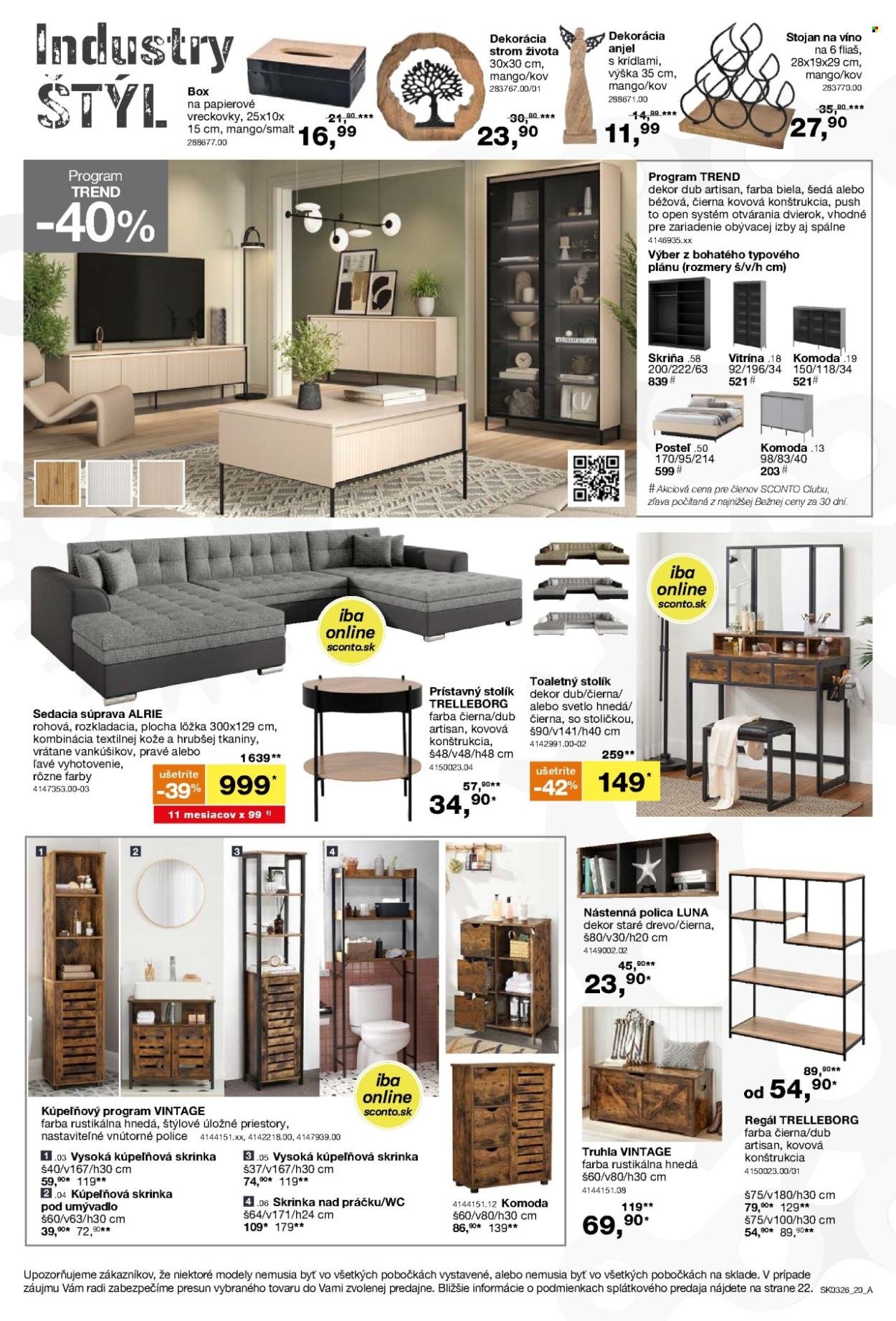 SCONTO NÁBYTOK leták - Od stredy 11.2.2026 (2026-02-11 - 2026-03-03) | 20