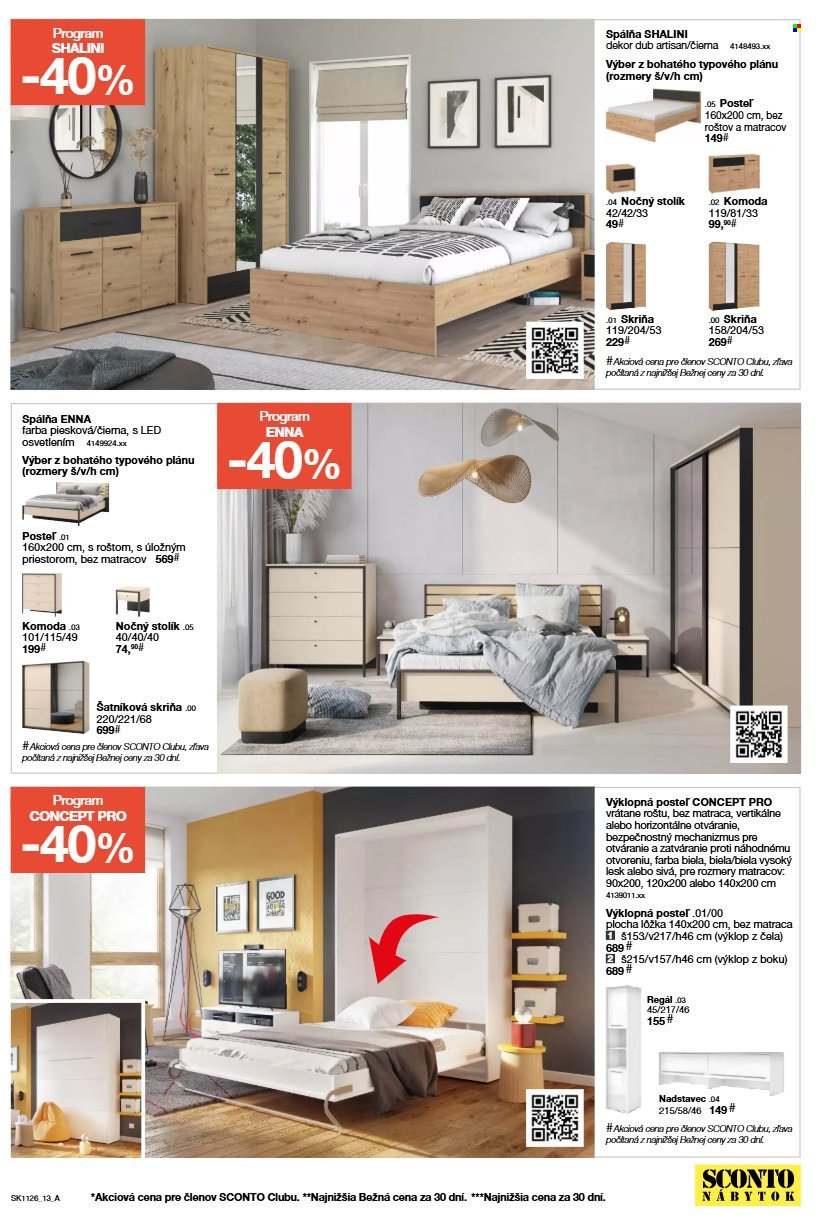 SCONTO NÁBYTOK leták - Od stredy 26.8.2026