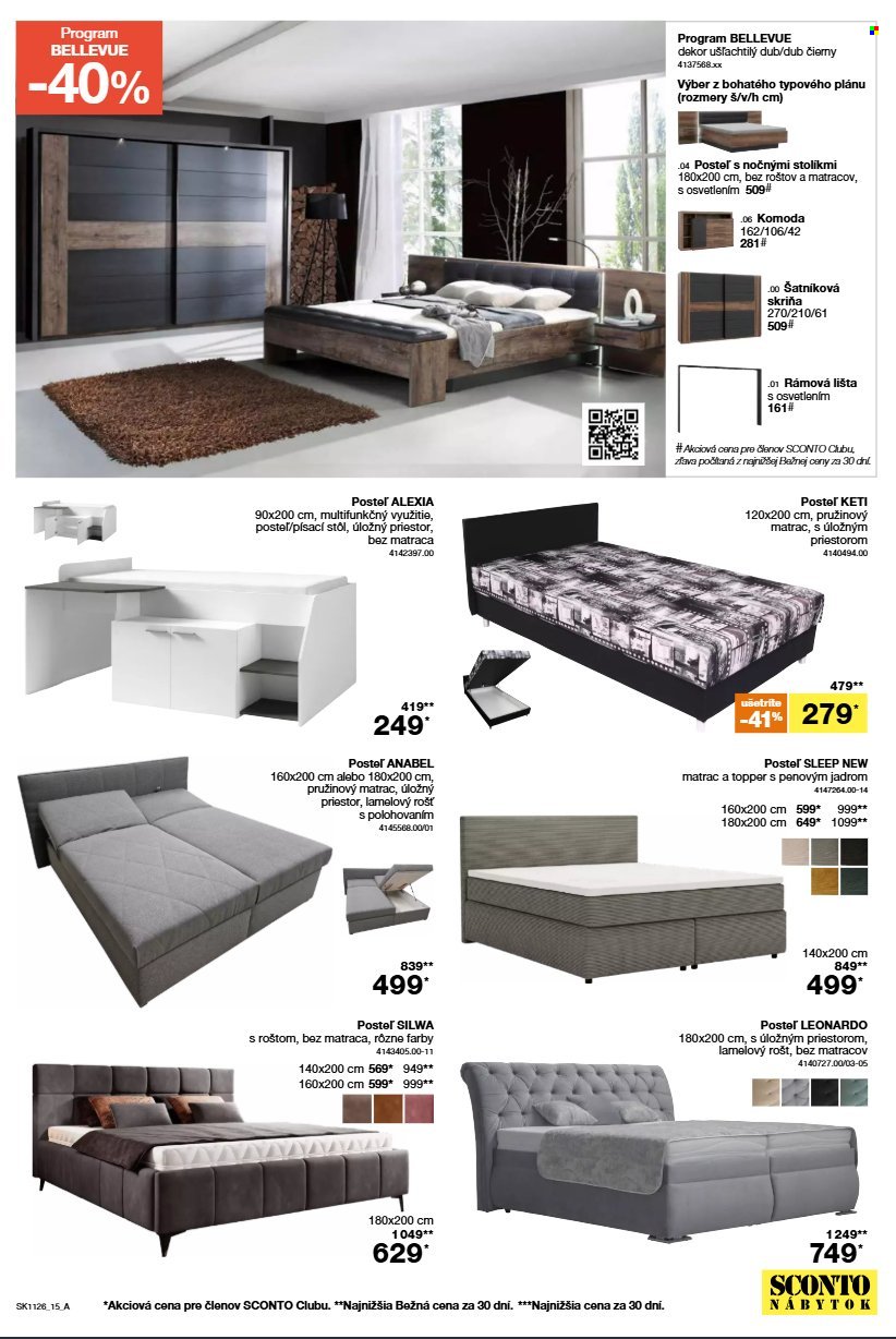 SCONTO NÁBYTOK leták - Od stredy 26.8.2026