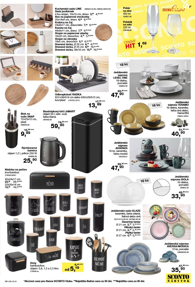 SCONTO NÁBYTOK leták - Od stredy 26.8.2026