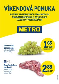 METRO leták - Víkendová ponuka (2026-05-07 - 2026-05-10)