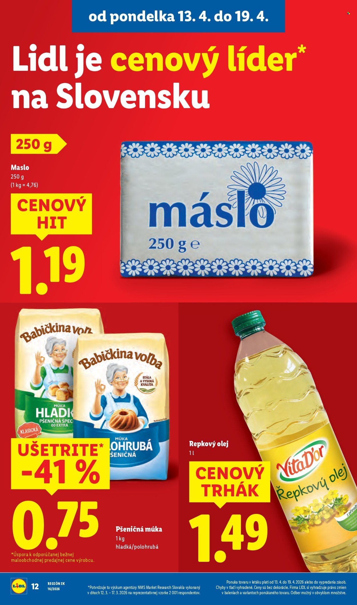LIDL leták - Od pondelka 13.4.2026 (2026-04-13 - 2026-04-19) | 14