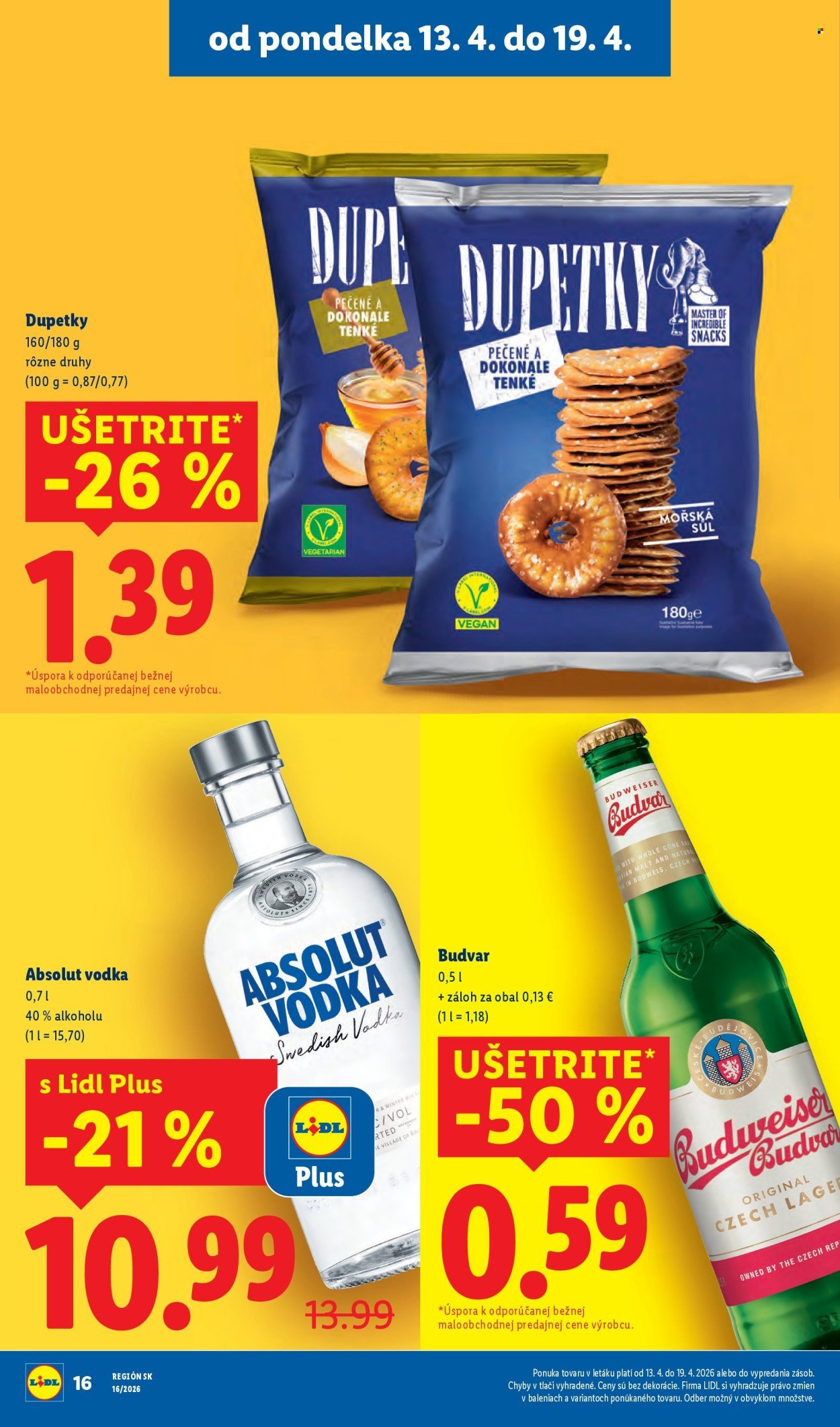 LIDL leták - Od pondelka 13.4.2026 (2026-04-13 - 2026-04-19) | 18