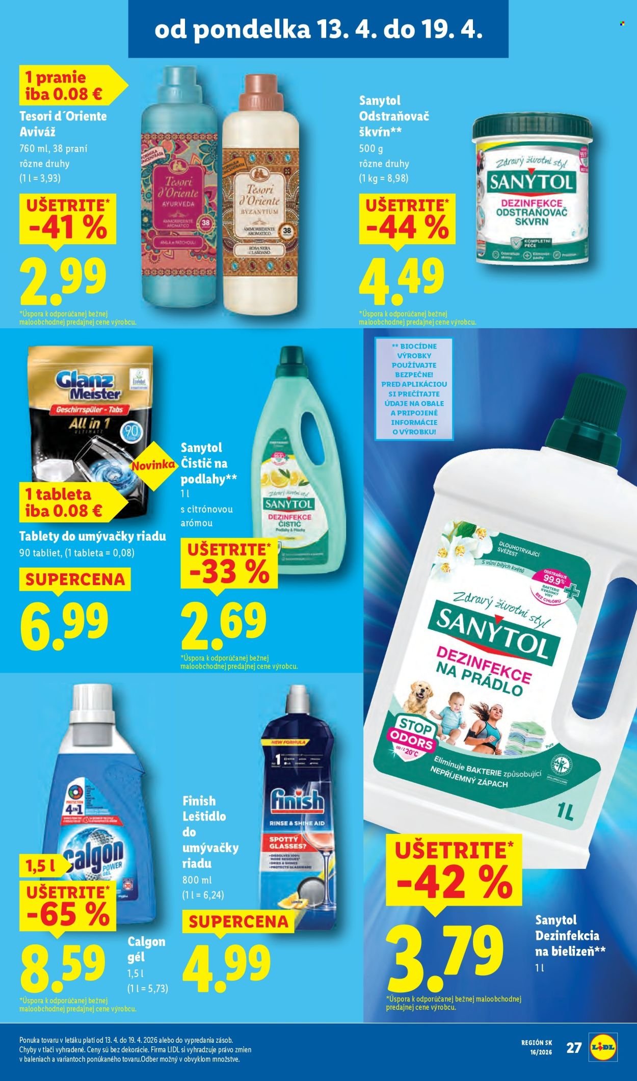 LIDL leták - Od pondelka 13.4.2026 (2026-04-13 - 2026-04-19) | 29