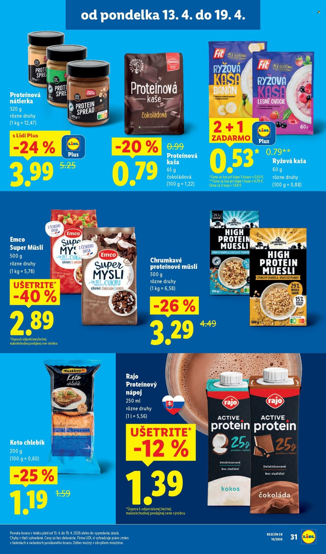 LIDL leták - Od pondelka 13.4.2026 (2026-04-13 - 2026-04-19) | 33