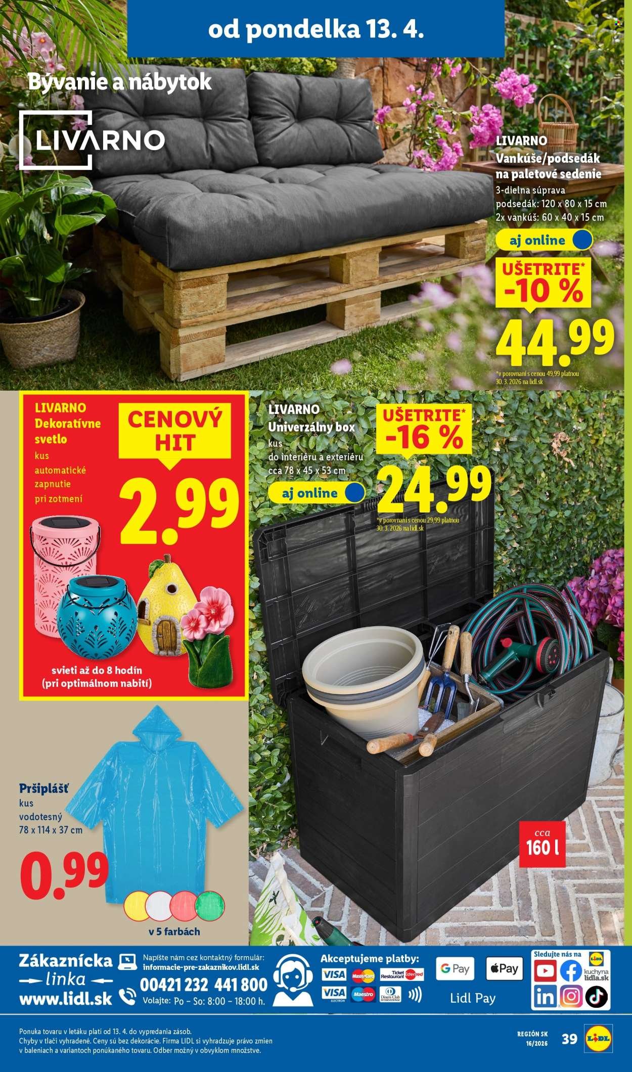 LIDL leták - Od pondelka 13.4.2026 (2026-04-13 - 2026-04-19) | 43