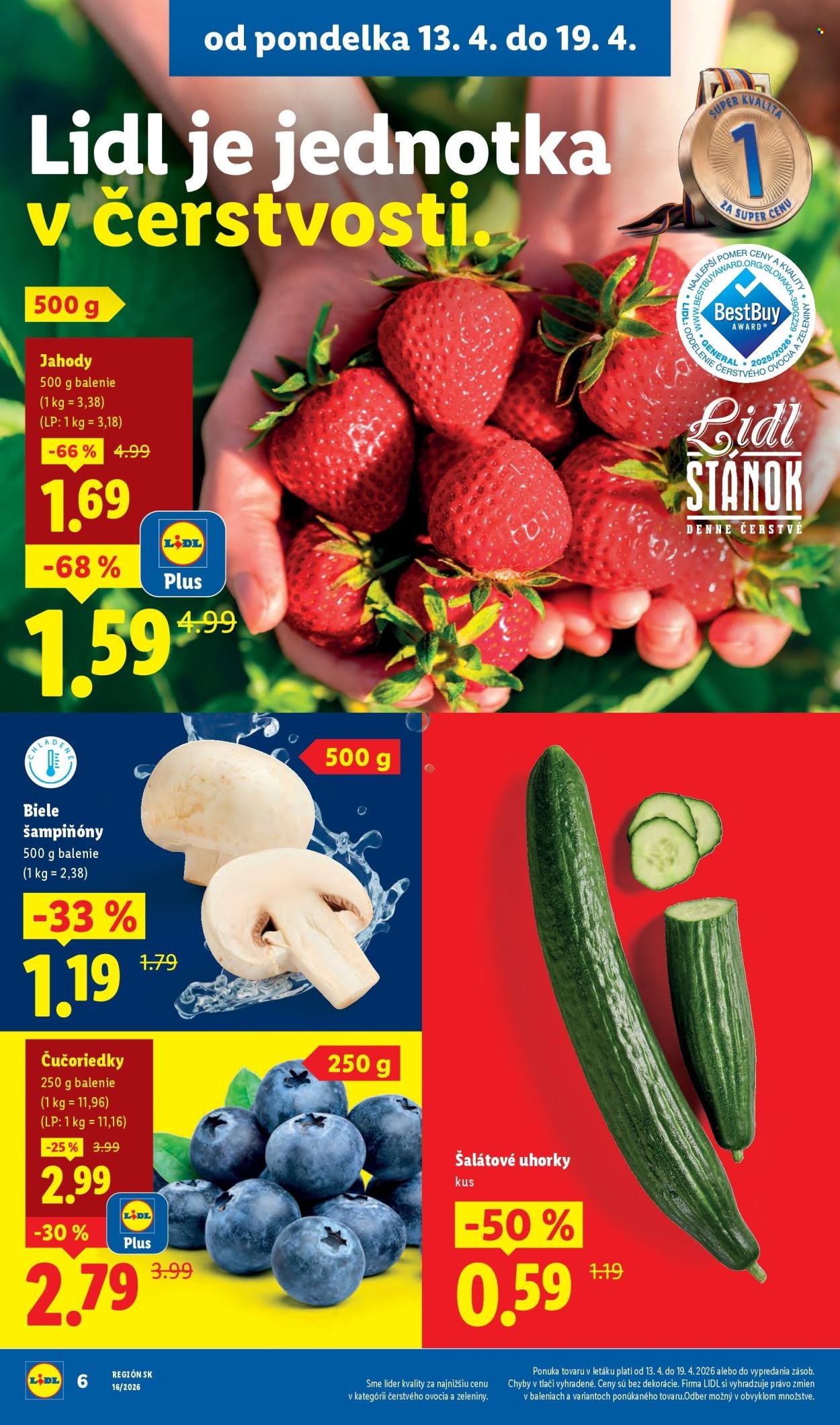 LIDL leták - Od pondelka 13.4.2026 (2026-04-13 - 2026-04-19) | 6
