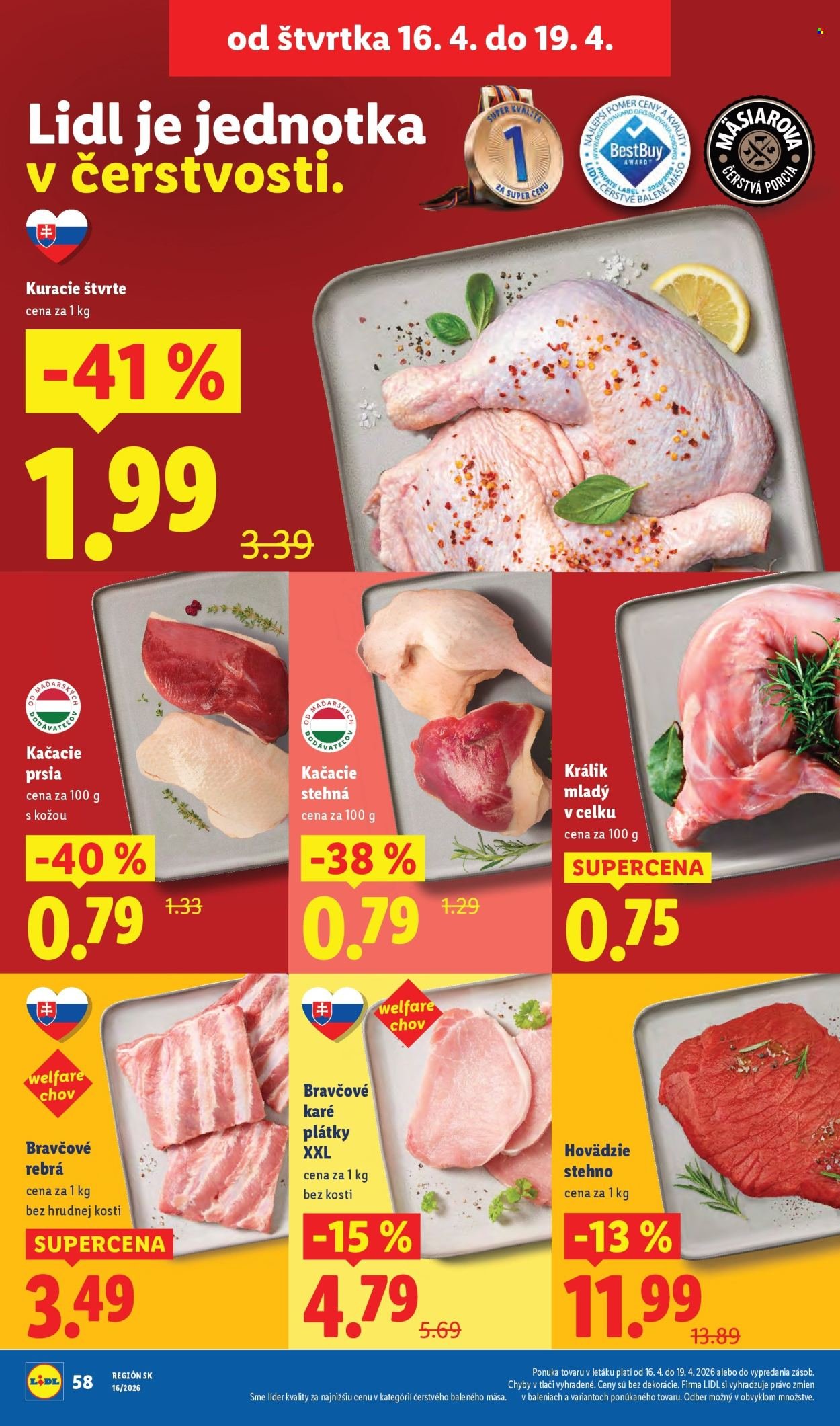 LIDL leták - Od pondelka 13.4.2026 (2026-04-13 - 2026-04-19) | 56