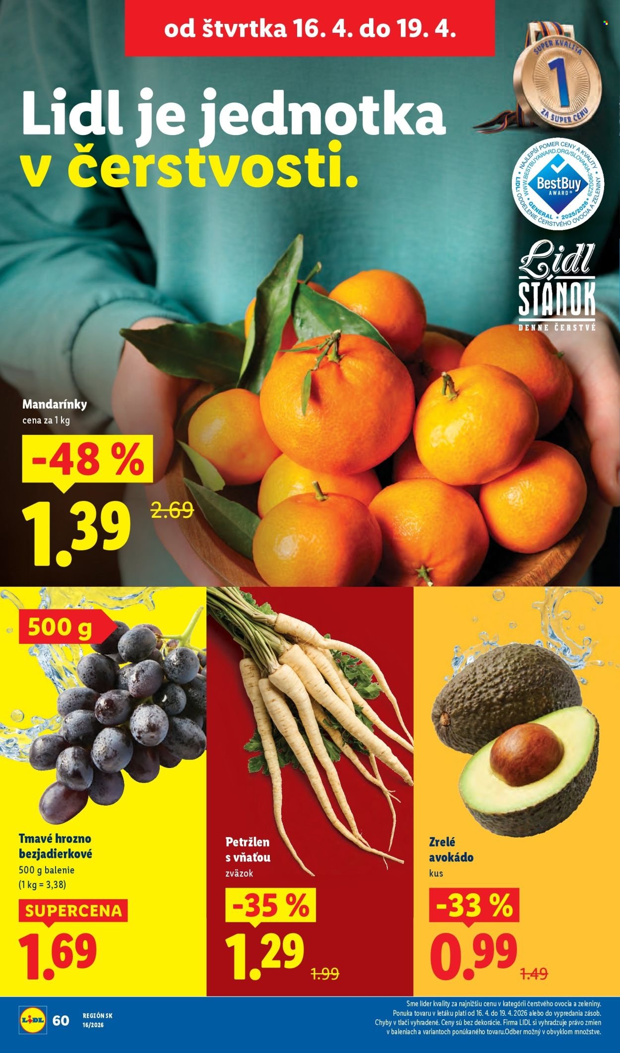 LIDL leták - Od pondelka 13.4.2026 (2026-04-13 - 2026-04-19) | 58