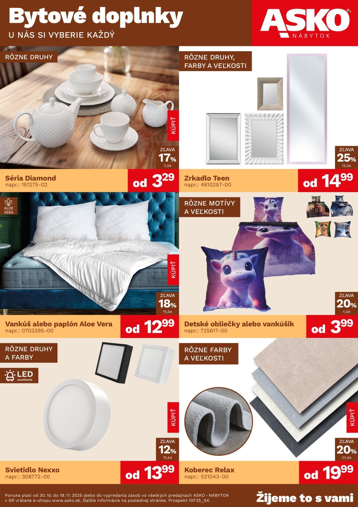 ASKO NÁBYTOK leták - Bytové doplnky za skvelé ceny (2025-10-30 - 2025-11-19) | 1