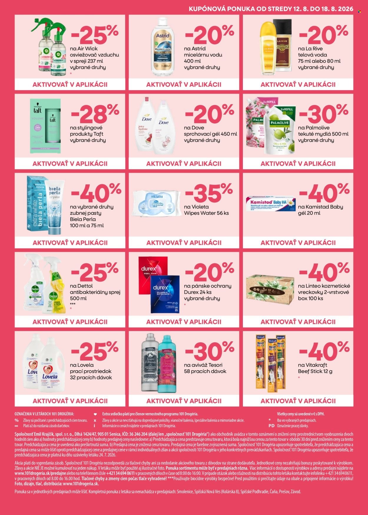 101 DROGERIE leták - Od stredy 5.8.2026