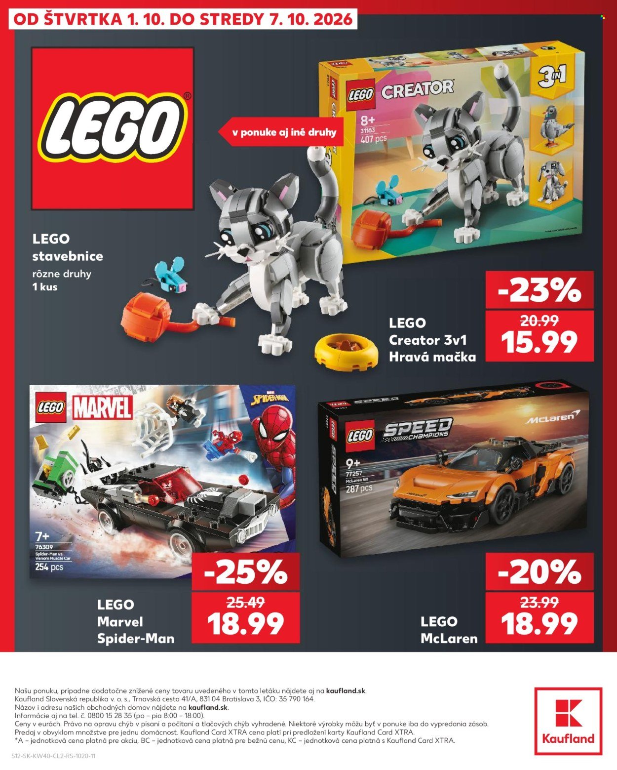 KAUFLAND leták - Od štvrtka 1.10.2026