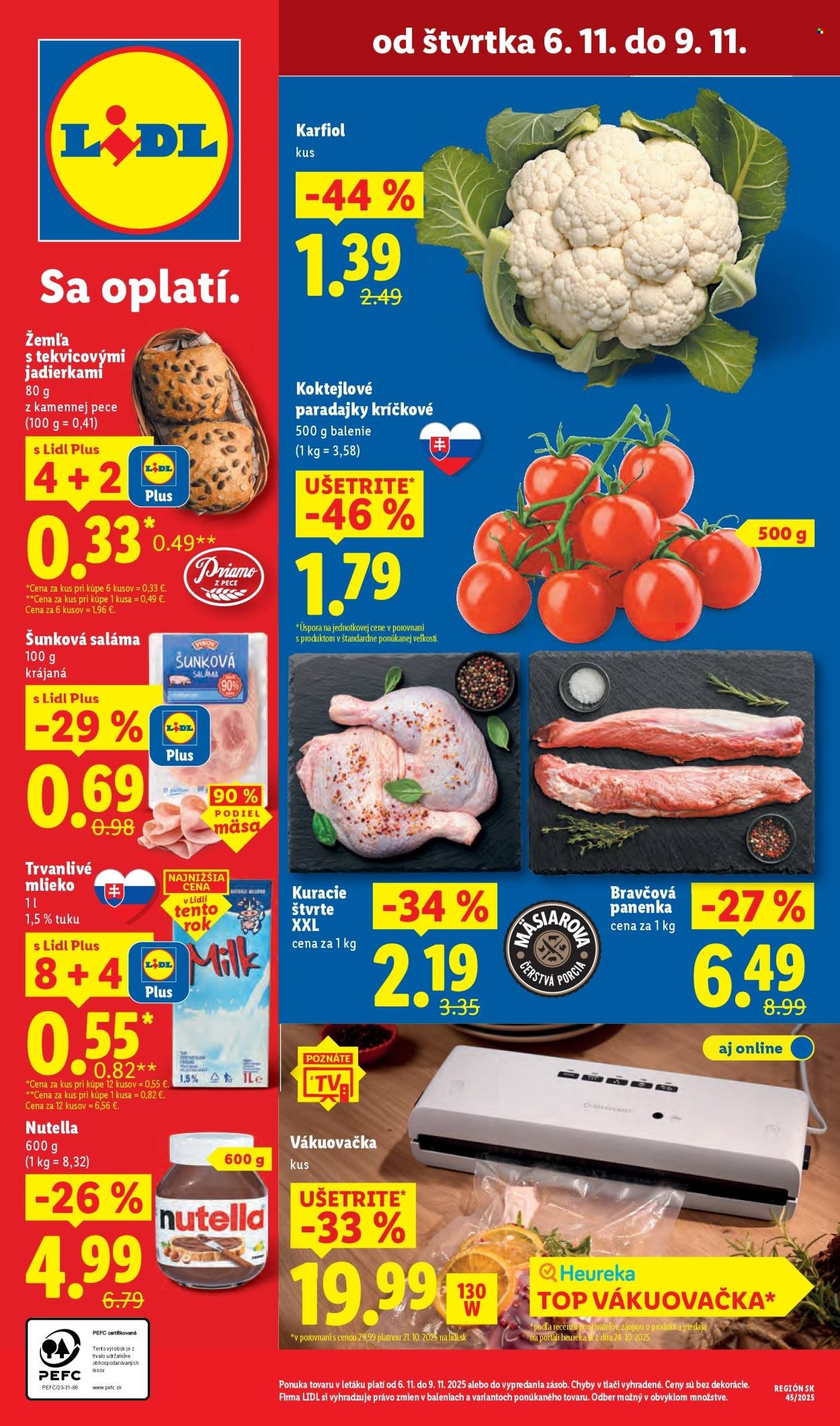 LIDL leták - Od štvrtka 6.11.2025 (2025-11-06 - 2025-11-09) | 1