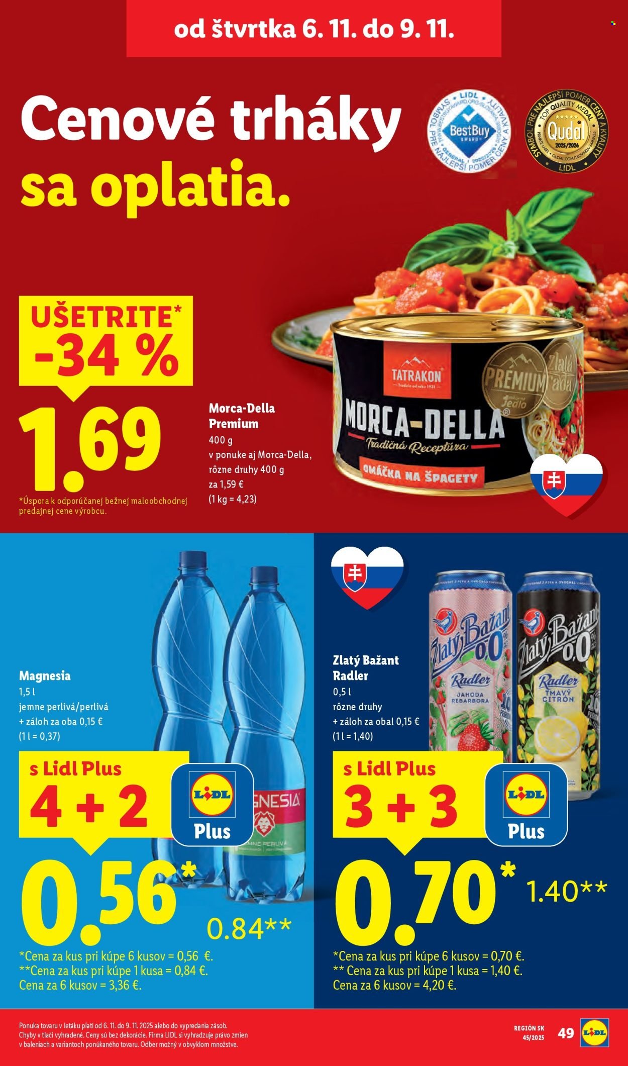 LIDL leták - Od štvrtka 6.11.2025 (2025-11-06 - 2025-11-09) | 6