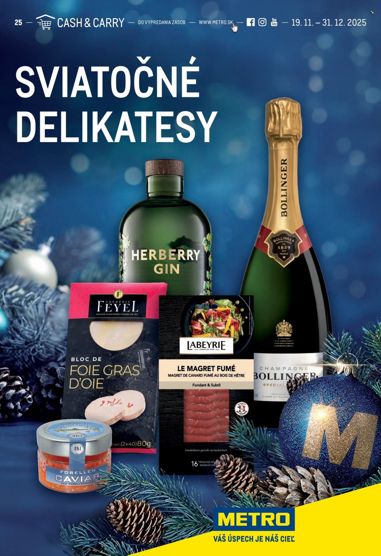 METRO leták - Sviatočné delikatesy (2025-11-19 - 2025-12-31) | 1
