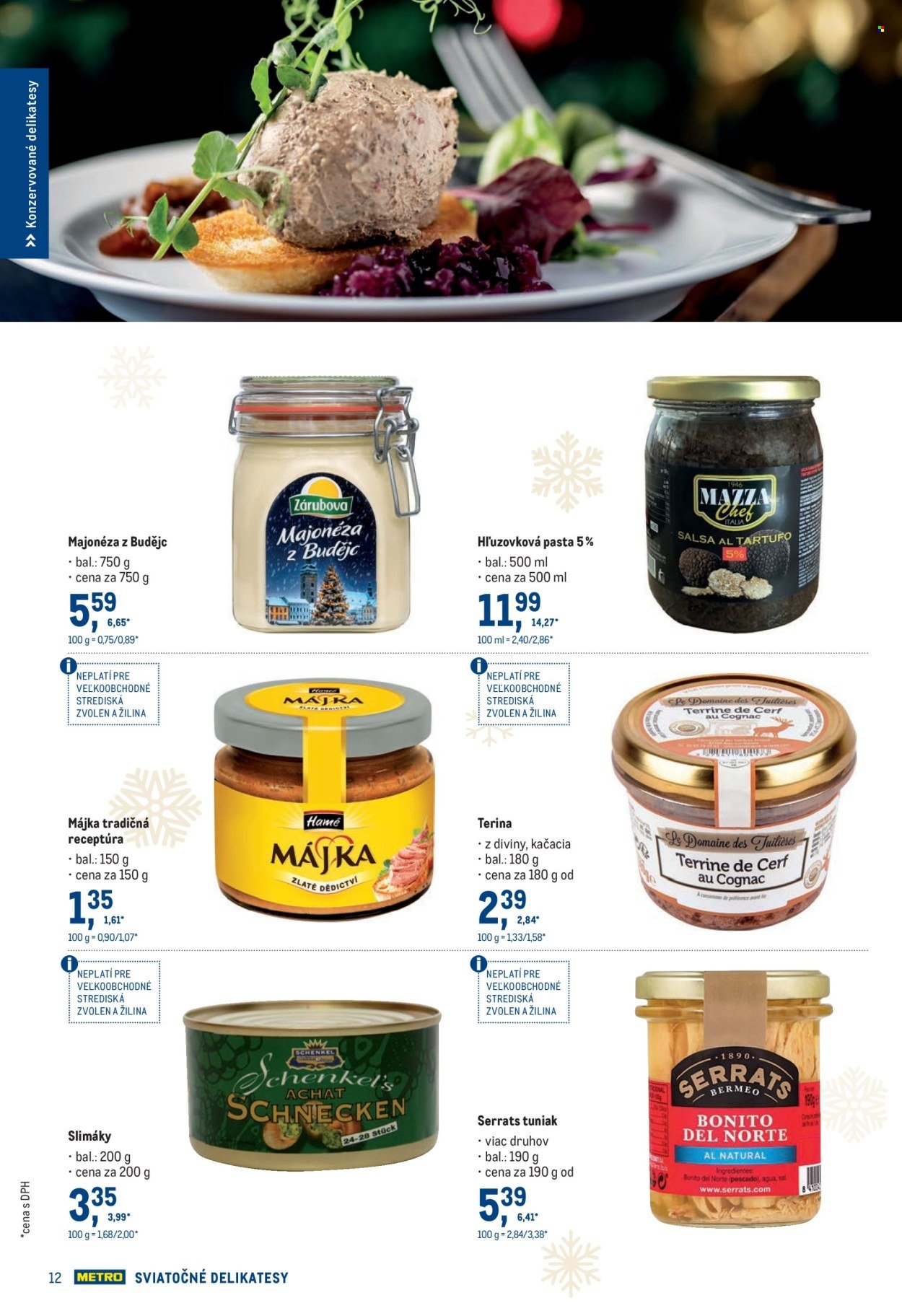 METRO leták - Sviatočné delikatesy (2025-11-19 - 2025-12-31) | 12