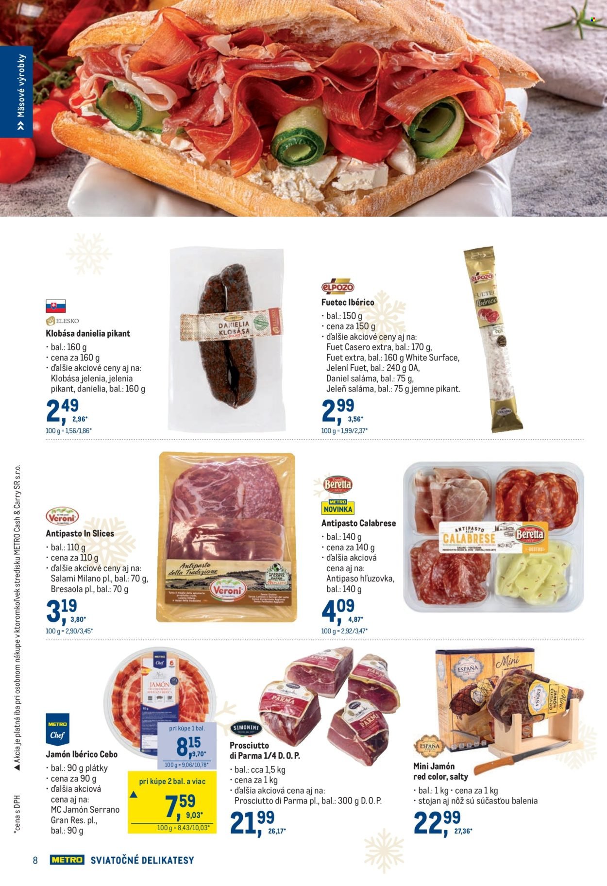 METRO leták - Sviatočné delikatesy (2025-11-19 - 2025-12-31) | 8