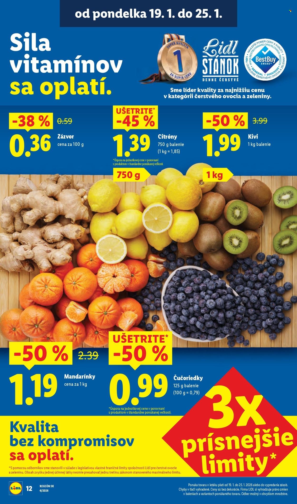 LIDL leták - Od pondelka 19.1.2026 (2026-01-19 - 2026-01-25) | 12