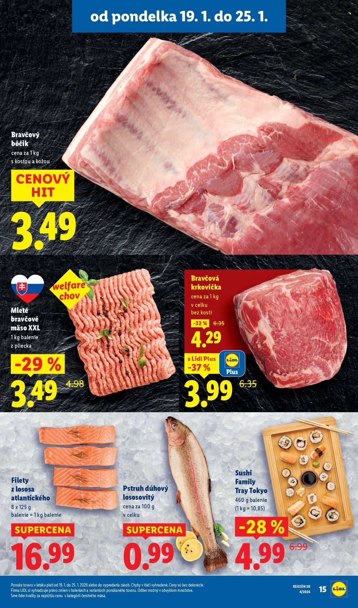LIDL leták - Od pondelka 19.1.2026 (2026-01-19 - 2026-01-25) | 19