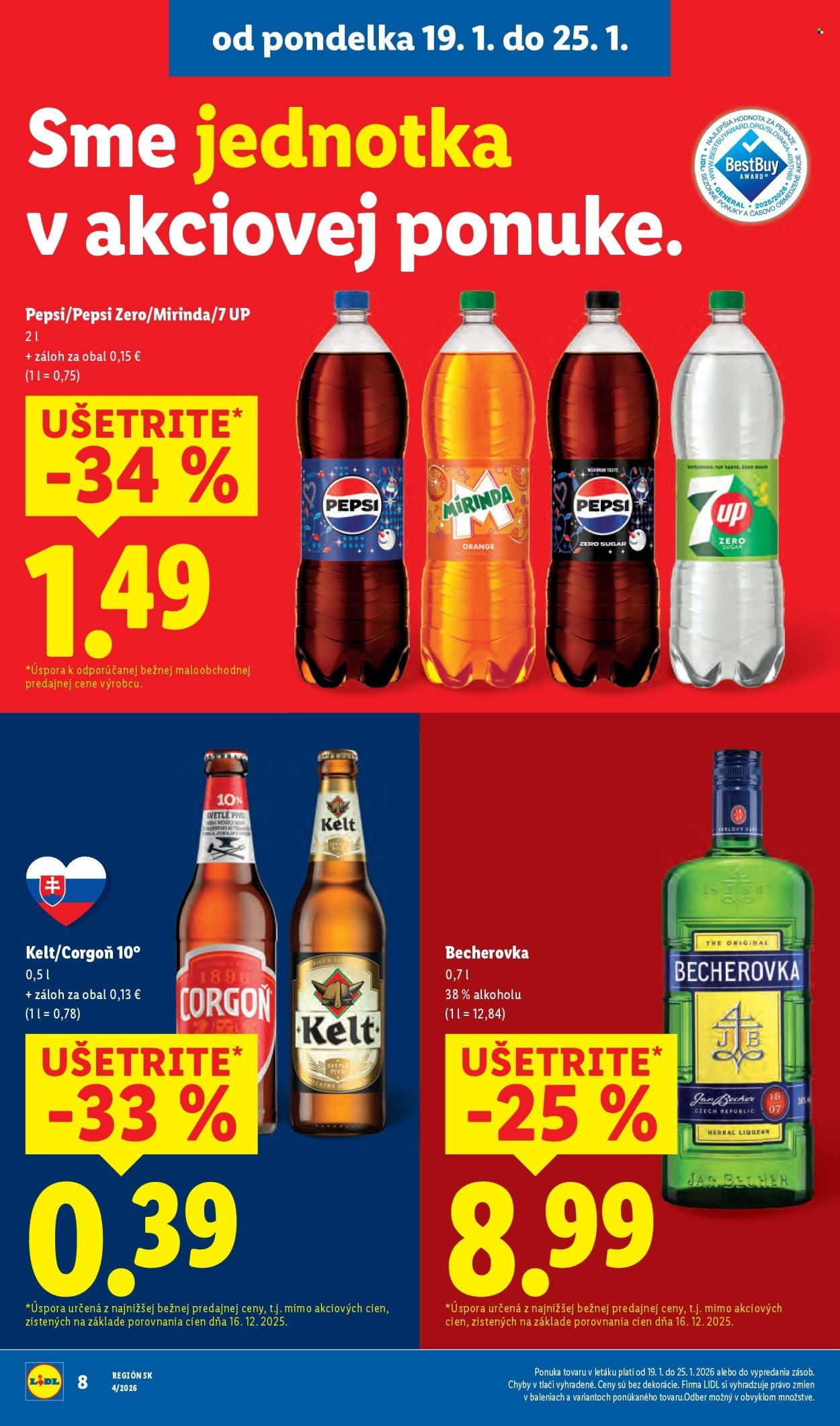 LIDL leták - Od pondelka 19.1.2026 (2026-01-19 - 2026-01-25) | 8